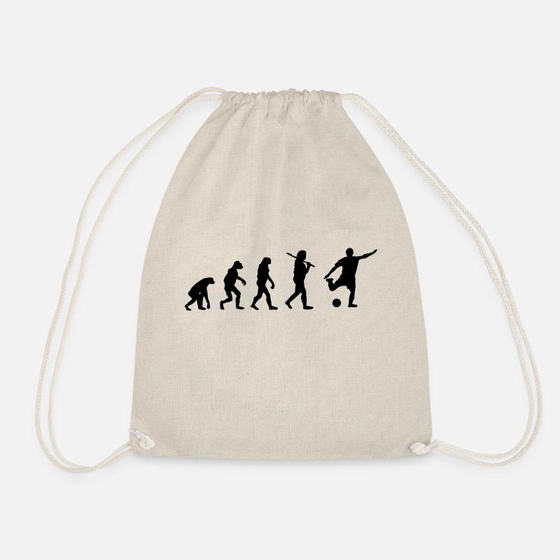 Soccer Evolution - Drawstring Bag - nature