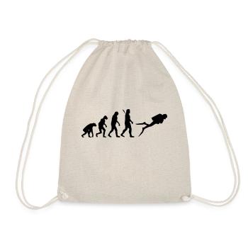 Evolution Tauchen - Turnbeutel - Natur - Vorne