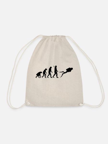 Evolution Tauchen - Turnbeutel - Natur