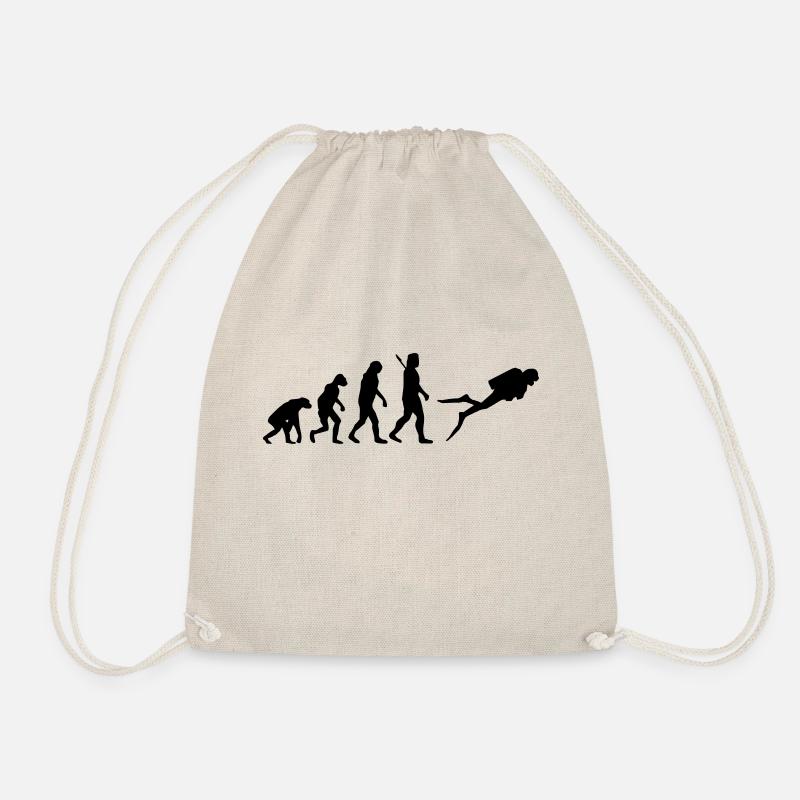 Evolution Tauchen - Turnbeutel - Natur