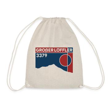 Großer Löffler North Ridge High Altitude Tour Ski Touring Souvenirs - Drawstring Bag - nature - Front