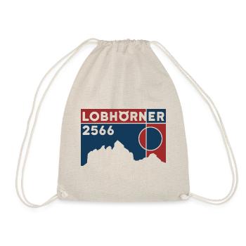 Lobhörner Hike Crossing Topo Ski Tour - Drawstring Bag - nature - Front