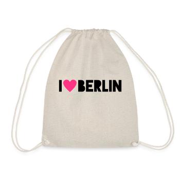 I Love Berlin - Drawstring Bag - nature - Front