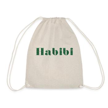 Habibi zellige green chevron - Drawstring Bag - nature - Front