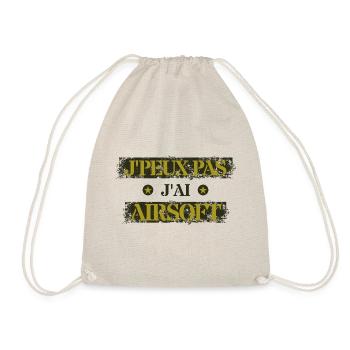 Je Peux Pas J'Ai Airsoft Humour Airsofteur - Sac de sport léger - nature - Devant