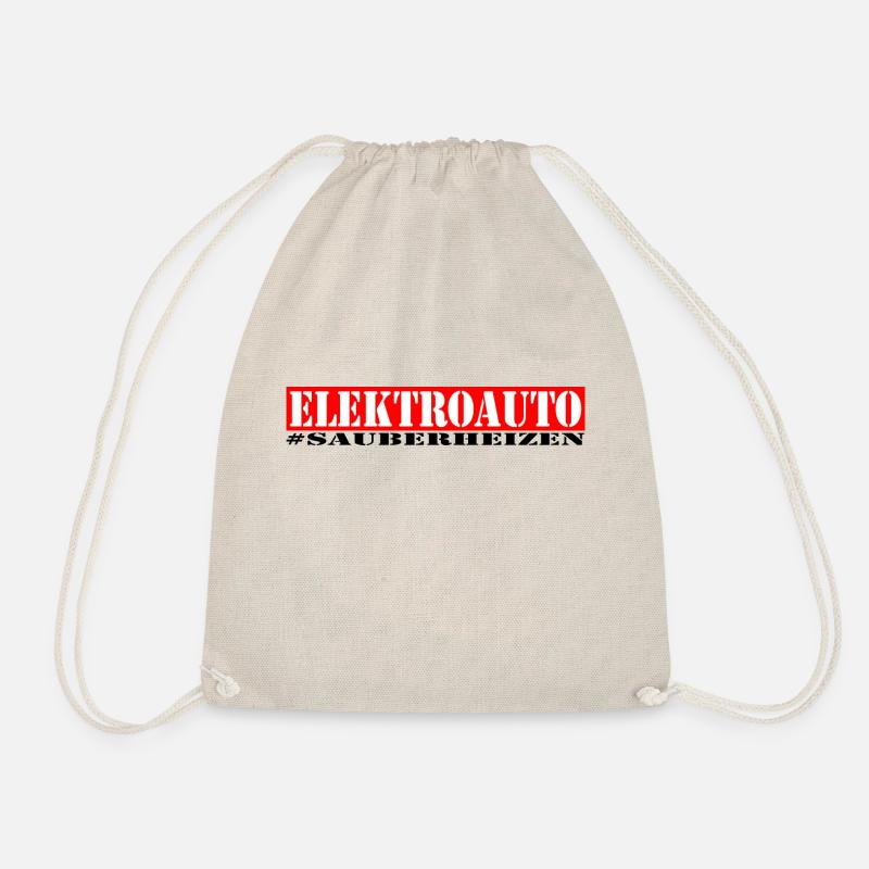 Elektroauto = sauber "heizen" - Turnbeutel - Natur