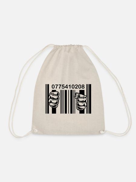 PRISON BARCODE - Drawstring Bag - nature
