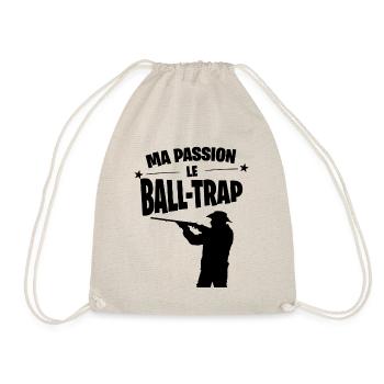 Ma passion le BALL-TRAP cadeau personnalisé sport - Sac de sport léger - nature - Devant