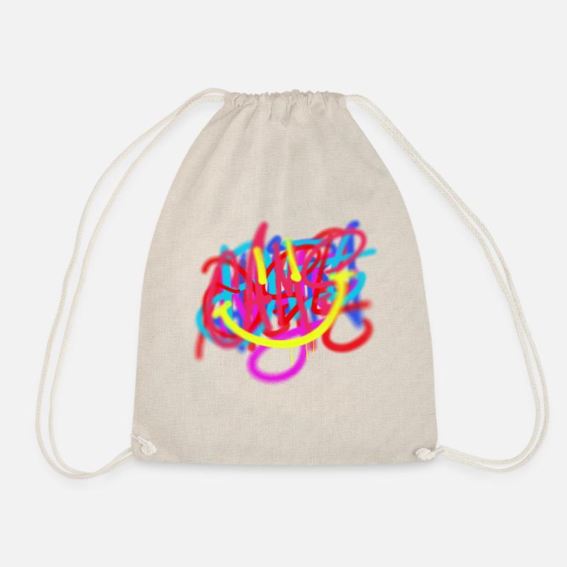 Original graffiti tag art - Drawstring Bag - nature