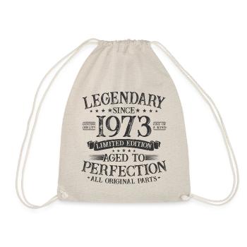Legendary since 1973 vintage birthday gift - Drawstring Bag - nature - Front