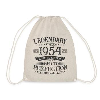 Legendary since 1954 vintage birthday gift - Drawstring Bag - nature - Front