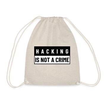 Hacking Is Not A Crime | Hacker Design - Sac de sport léger - nature - Devant