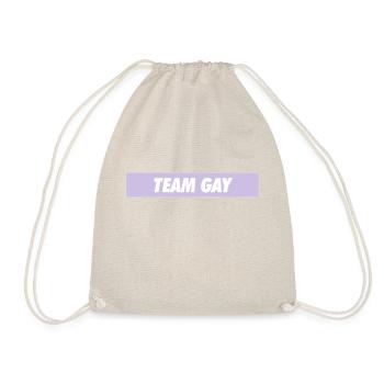 team gay - Turnbeutel - Natur - Vorne