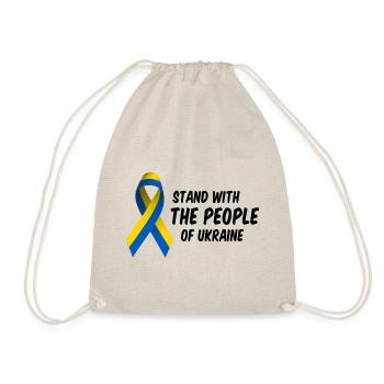 Ukraine freedom slogan - Drawstring Bag - nature - Front