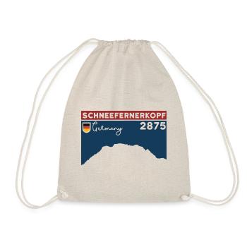 Schneefernerkopf Zugspitze Ascent Souvenir - Drawstring Bag - nature - Front