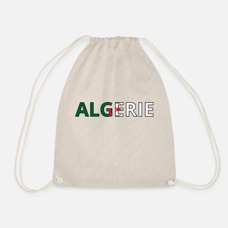 Algerian Flag - Drawstring Bag - nature