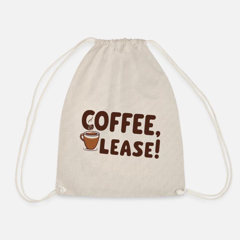 Coffee please - Drawstring Bag - nature