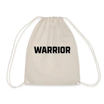 Warrior Krieger Typo - Turnbeutel - Natur - Vorne