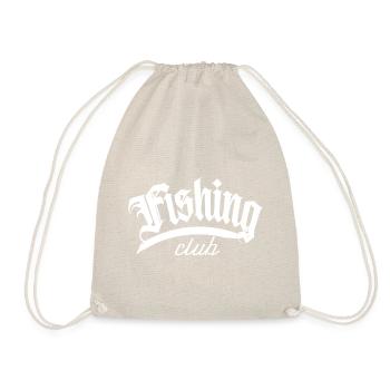 fisch fischer fishing fisher club hecht angeln cap - Turnbeutel - Natur - Vorne