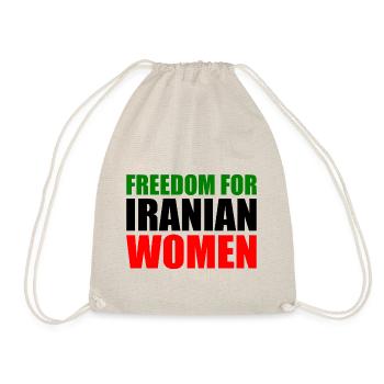 Freedom for iranian women - Drawstring Bag - nature - Front