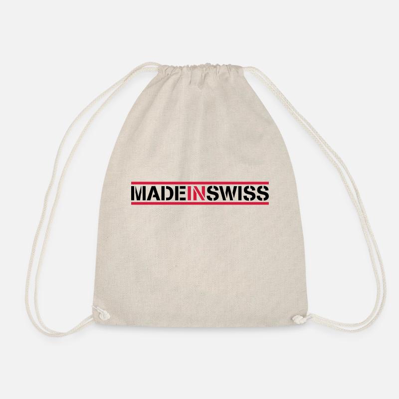 Made In Swiss Logo Design - Turnbeutel - Natur