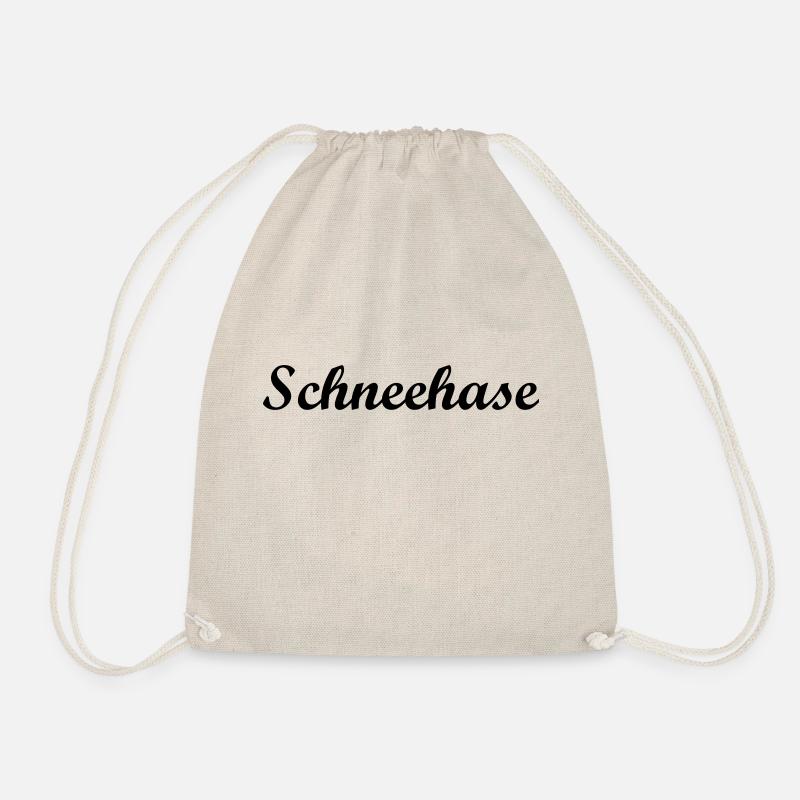 Schneehase - Turnbeutel - Natur