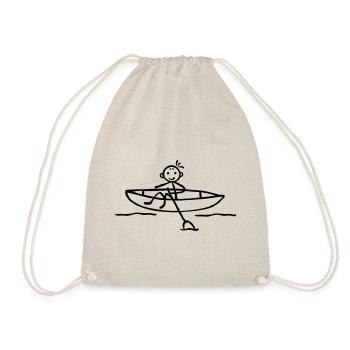 Pause Rowboat Rowing Rowers Paddling Paddler - Drawstring Bag - nature - Front