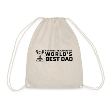 World's best dad - Drawstring Bag - nature - Front