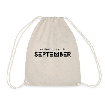 Mon mois préféré est septembre - Sac de sport léger - nature - Devant