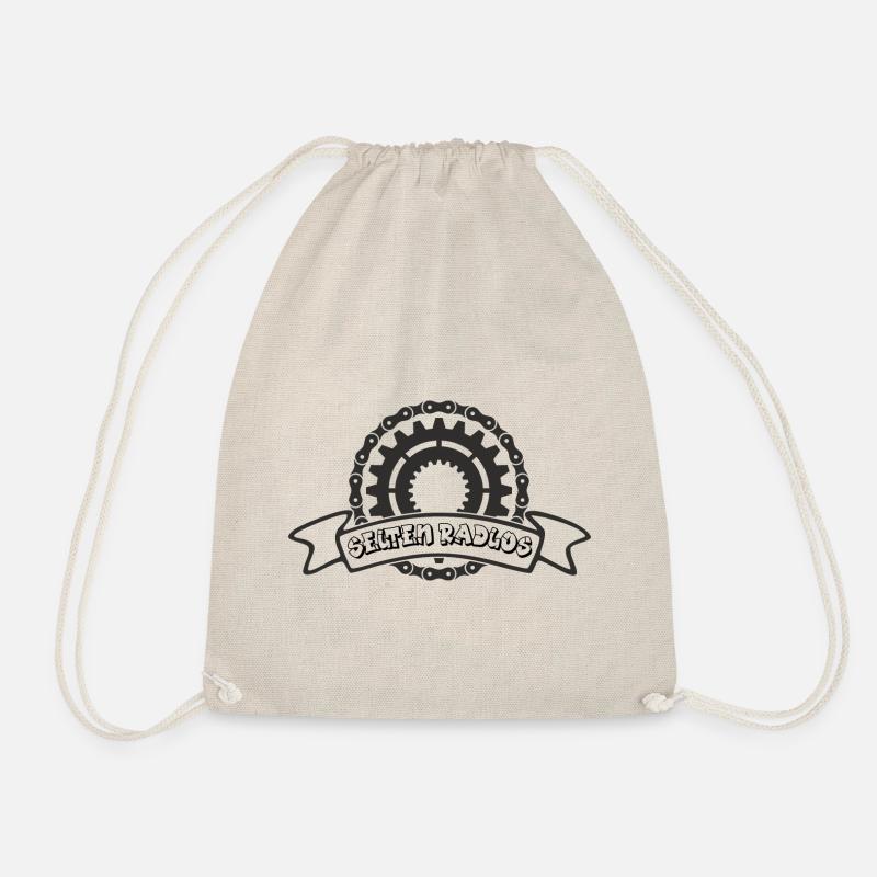 selten radlos bikerlogo - Turnbeutel - Natur