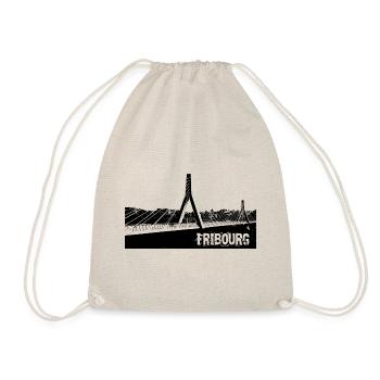 friborg freiburg fr suisse - Drawstring Bag - nature - Front