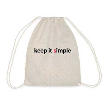 keep it simple - Turnbeutel - Natur - Vorne