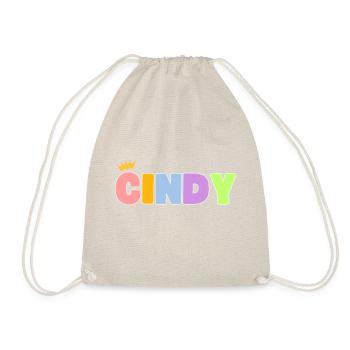 Cindy! Personalisierbar - Turnbeutel - Natur - Vorne