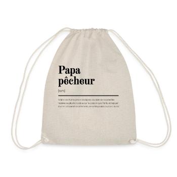 Papa Pêcheur : Cadeau pour papa - Sac de sport léger - nature - Devant