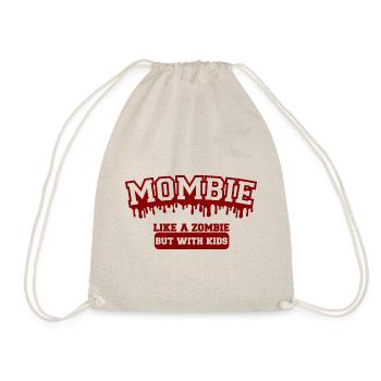 Mombie - Like a Zombie but with Kids - Turnbeutel - Natur - Vorne