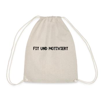 Fit und Motiviert - Turnbeutel - Natur - Vorne