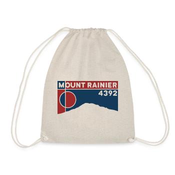 Mount Rainier Hiking Climb Keepsake Gift - Drawstring Bag - nature - Front