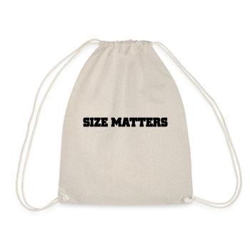 size matters - Drawstring Bag - nature - Front
