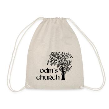 Church of Odin - nordic gods - Drawstring Bag - nature - Front