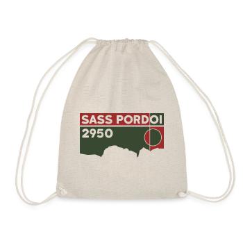 Sass Pordoi Pordoi Hiking Sella Dolomites - Drawstring Bag - nature - Front
