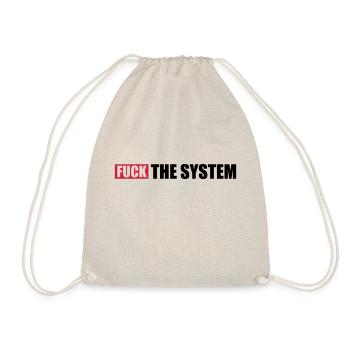 Uprising fuck the system - Drawstring Bag - nature - Front