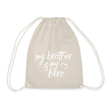 My Brother is my Hero - Turnbeutel - Natur - Vorne