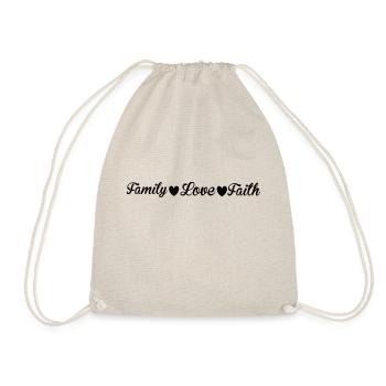 Family Love Faith - Sac de sport léger - nature - Devant