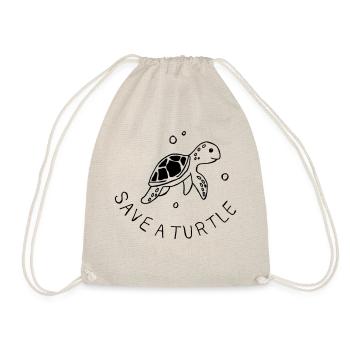 Save a Turtle - Turnbeutel - Natur - Vorne