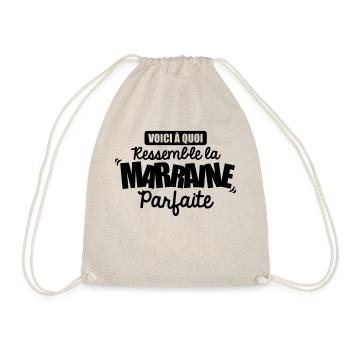 voici à quoi ressemble la marraine parfaite - Sac de sport léger - nature - Devant