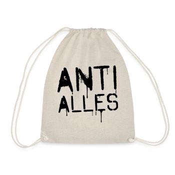 ANTI ALLES - Turnbeutel - Natur - Vorne