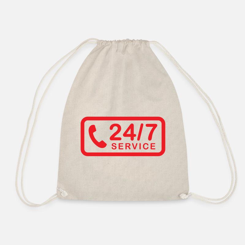 24/7 h Service - Turnbeutel - Natur
