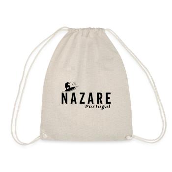 Nazare Surfer Portugal - Drawstring Bag - nature - Front