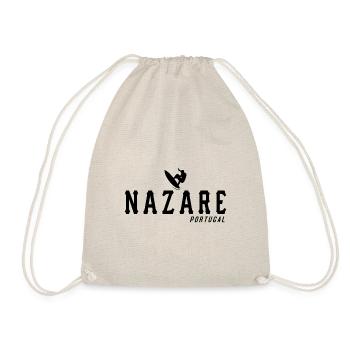 Nazare Surfer Portugal - Drawstring Bag - nature - Front