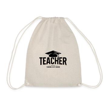 Teacher Teacher School Profession - Drawstring Bag - nature - Front